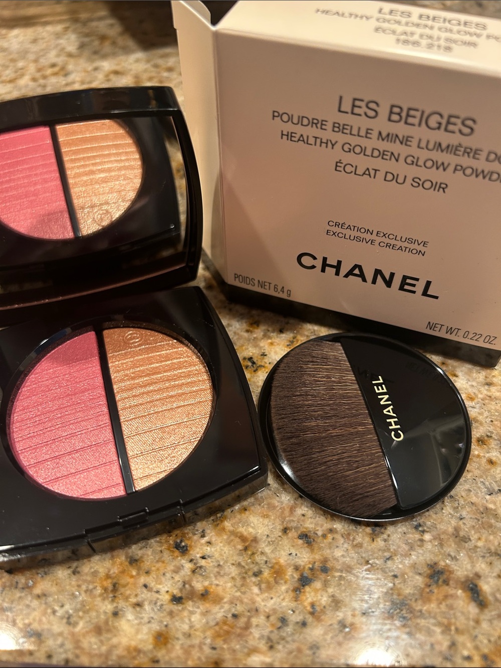 CHANEL Les Beiges healthy golden glow powder eclat du soir